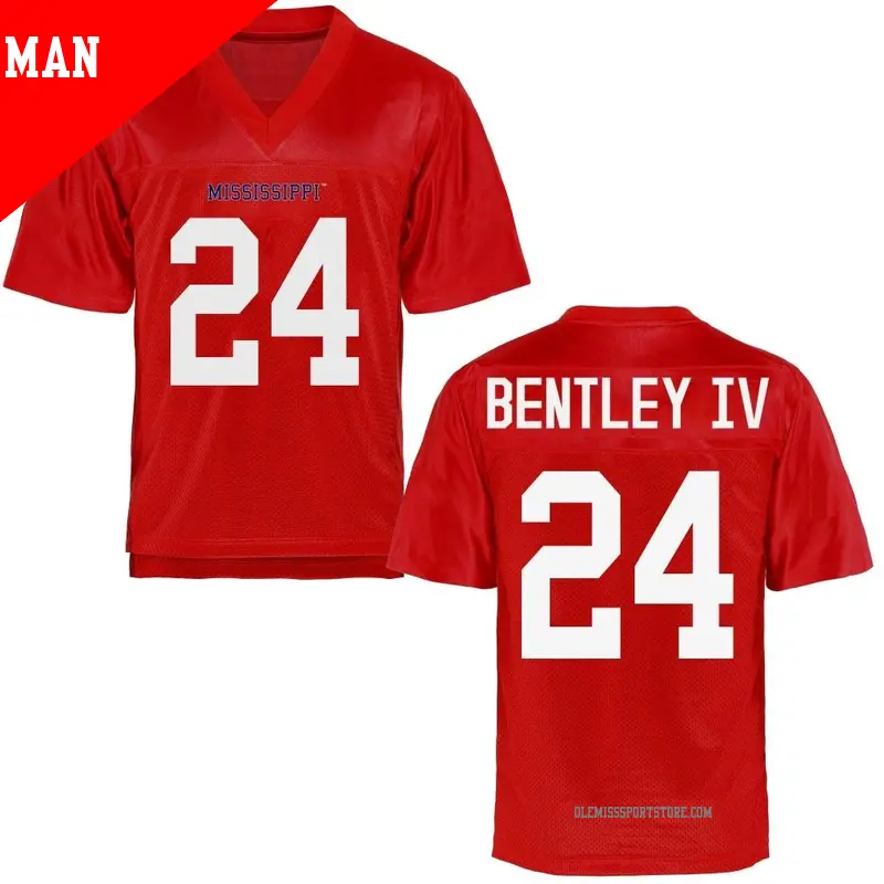 Men's #24 Ulysses Bentley IV Ole Miss Rebels Game Cardinal Football College Jersey Men's #24 Ulysses Bentley IV Ole Miss Rebels Game Cardinal Football College Jersey