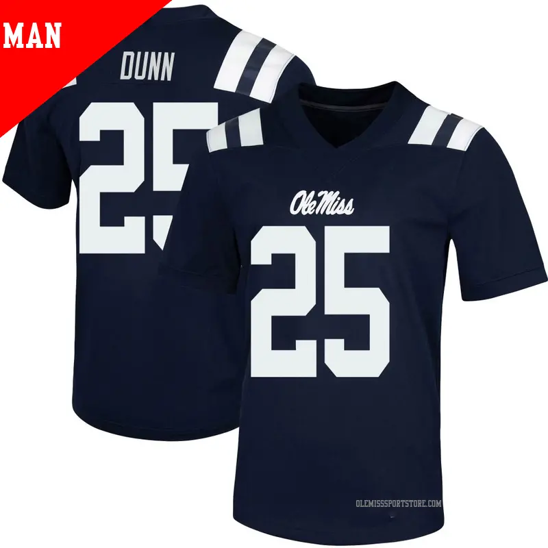 Men's #25 Maison Dunn Ole Miss Rebels Game Navy Untouchable Football Jersey Men's #25 Maison Dunn Ole Miss Rebels Game Navy Untouchable Football Jersey