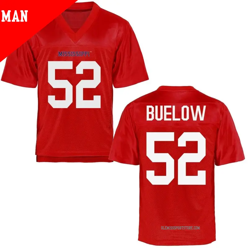 Men's #52 Julius Buelow Ole Miss Rebels Replica Cardinal Football College Jersey Men's #52 Julius Buelow Ole Miss Rebels Replica Cardinal Football College Jersey
