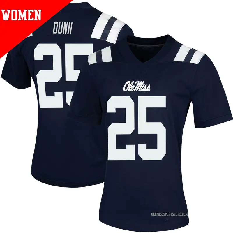 Women's #25 Maison Dunn Ole Miss Rebels Game Navy Women Untouchable Football Jersey Women's #25 Maison Dunn Ole Miss Rebels Game Navy Women Untouchable Football Jersey