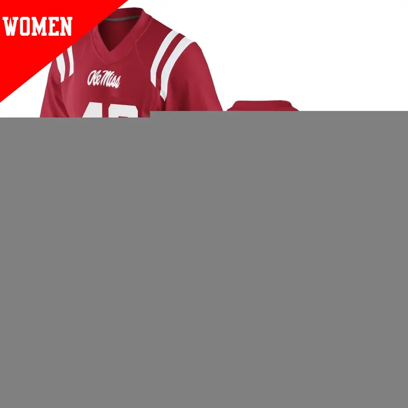 Women's #40 Micah Stallworth Ole Miss Rebels Replica Red Football College Jersey Women's #40 Micah Stallworth Ole Miss Rebels Replica Red Football College Jersey
