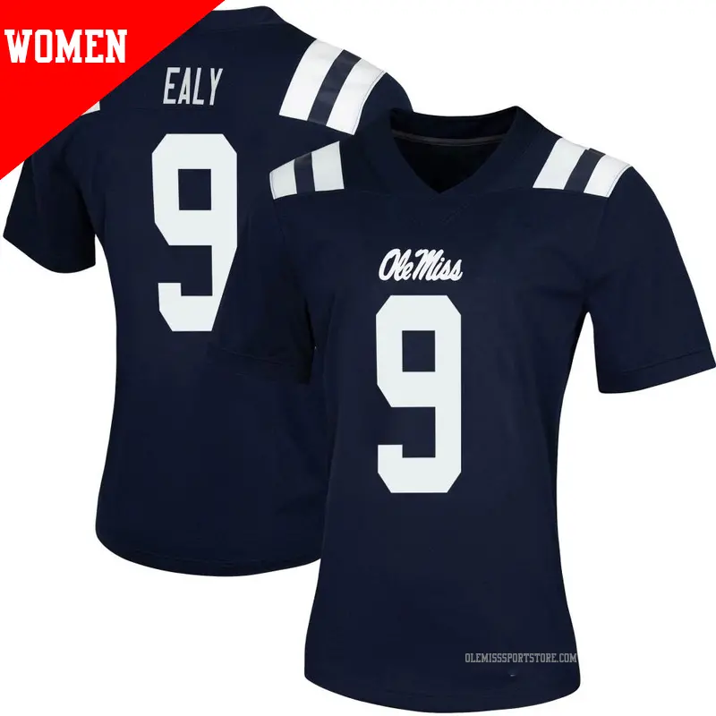 Women's #9 Jerrion Ealy Ole Miss Rebels Game Navy Women Untouchable Football Jersey Women's #9 Jerrion Ealy Ole Miss Rebels Game Navy Women Untouchable Football Jersey