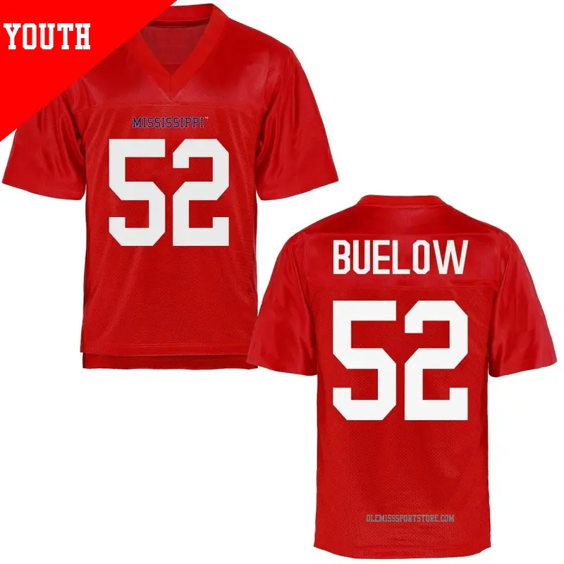 Youth #52 Julius Buelow Ole Miss Rebels Replica Cardinal Football College Jersey Youth #52 Julius Buelow Ole Miss Rebels Replica Cardinal Football College Jersey